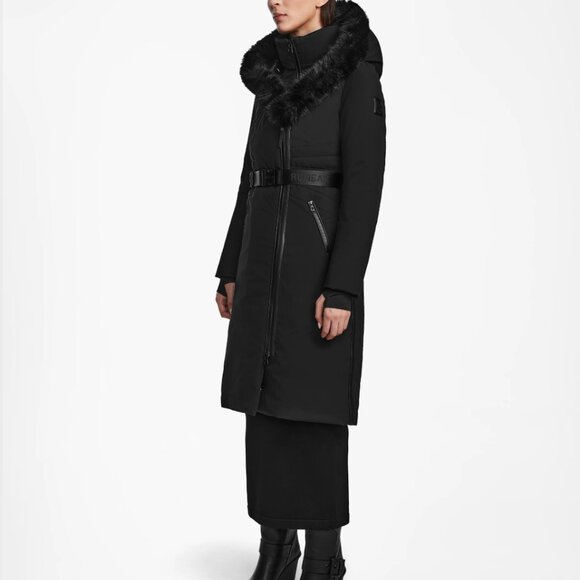 Rudsak MUSA WOMEN'S FITTED DOWN PARKA WITH REMOVABLE FAUX FUR - Picture 9 of 14